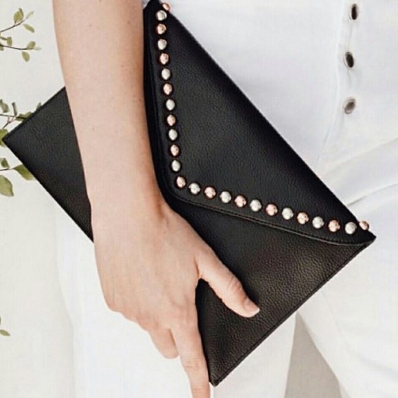 B-Low the Belt Handbags - B-low the belt vegan studded clutch